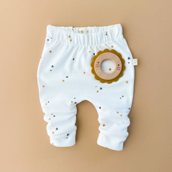 Conjunto Bebe Body Manga Longa e Calça Saruel - Estrelinhas