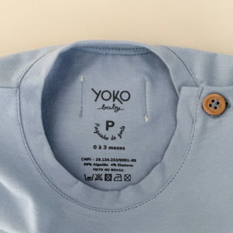 Conjunto Bebe Camiseta e Short - Azul Gelato