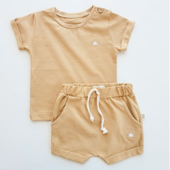 Conjunto Bebe Camiseta e Short - Mel