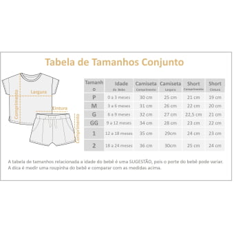 Conjunto Bebe Camiseta e Short Sun Lover  –  Natural