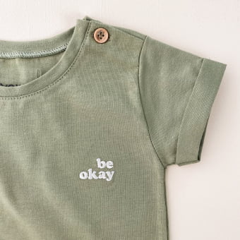 Conjunto Bebe Camiseta e Short - Verde Pistache