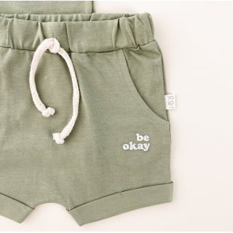 Conjunto Bebe Camiseta e Short - Verde Pistache