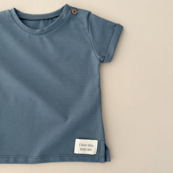 Conjunto Bebê Camiseta e Shorts Canguru – Azul Oceano