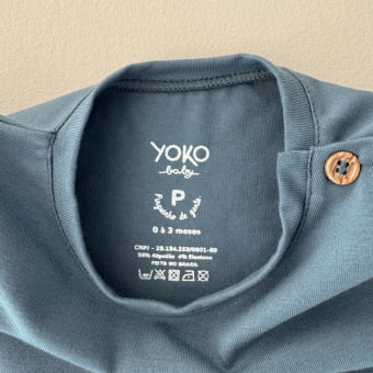 Conjunto Bebê Camiseta e Shorts Canguru – Azul Oceano