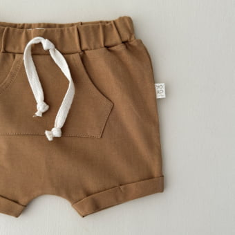 Conjunto Bebê Camiseta e Shorts Canguru – Caramelo