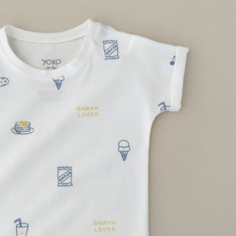 Conjunto Bebe Camiseta e Shorts - Snack Lover