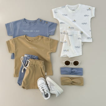 Conjunto Bebe Camiseta e Shorts - Sun & Sea