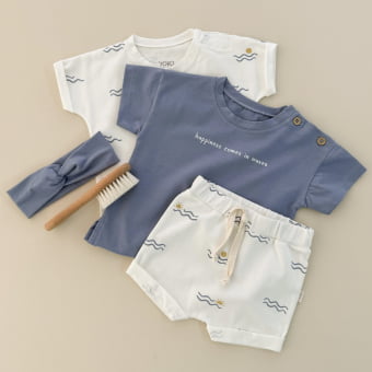 Conjunto Bebe Camiseta e Shorts - Sun & Sea