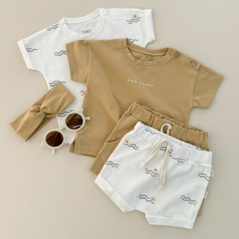 Conjunto Bebe Camiseta e Shorts - Sun & Sea