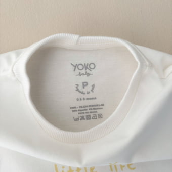 Conjunto Bebe Camiseta Oversized e Short - Off White e Amarelo Brulee