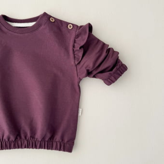 Conjunto Bebe Feminino Molecotton Manga Longa – Berinjela