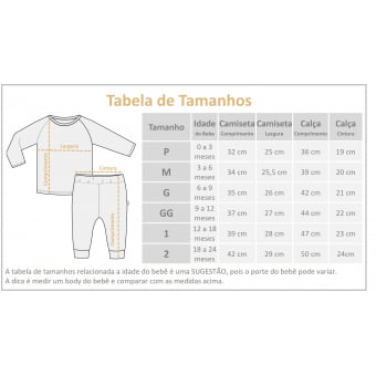 Conjunto Bebe Manga Longa Canelado - Caramelo