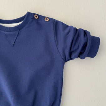 Conjunto Bebe Molecotton Manga Longa - Azul Cobalto