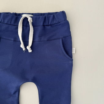 Conjunto Bebe Molecotton Manga Longa - Azul Cobalto