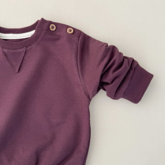 Conjunto Bebe Molecotton Manga Longa - Beringela