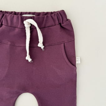 Conjunto Bebe Molecotton Manga Longa - Beringela