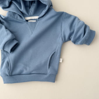 Conjunto Bebê Moletom Peluciado Comfy Capuz – Azul Boreal