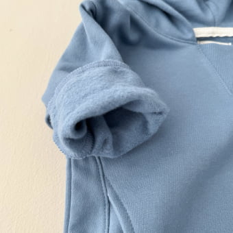 Conjunto Bebê Moletom Peluciado Comfy Capuz – Azul Boreal