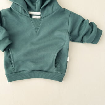 Conjunto Bebê Moletom Peluciado Comfy Capuz – Verde Aurora