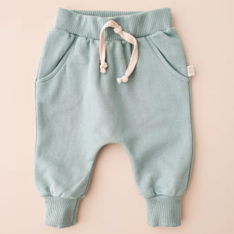 Conjunto Bebe Moletom Peluciado Comfy Happy Days - Aqua