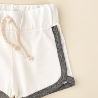 Conjunto Bebe Regata e Short - Off White