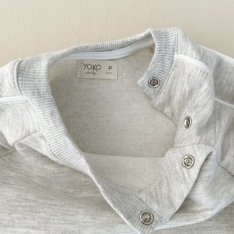 Macacão Bebê Moletom Peluciado Comfy – Mescla Claro com Off White