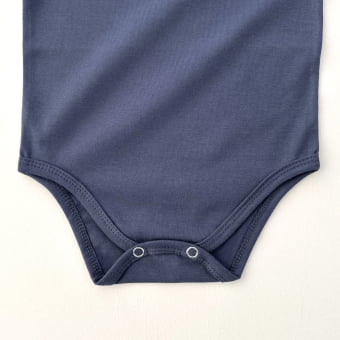 Body Bebê Manga Curta Unissex - Cotton Premium Leve - Marinho