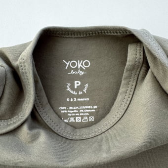 Body Bebê Manga Curta Unissex - Cotton Premium Leve - Verde Oliva