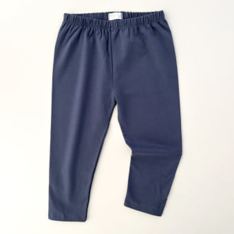 Calça Infantil Slim Unissex - Cotton Premium Leve - Marinho