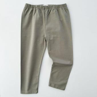 Calça Infantil Slim Unissex - Cotton Premium Leve - Verde Oliva