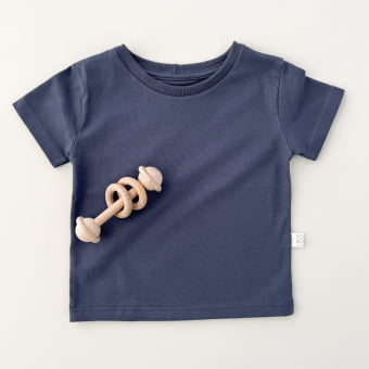 Camiseta Bebê Manga Curta Unissex - Cotton Premium Leve - Marinho