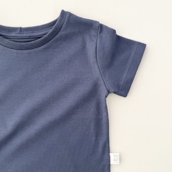 Camiseta Bebê Manga Curta Unissex - Cotton Premium Leve - Marinho