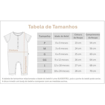 Macacão Bebê Manga Curta Unissex - Algodão Premium - Marinho