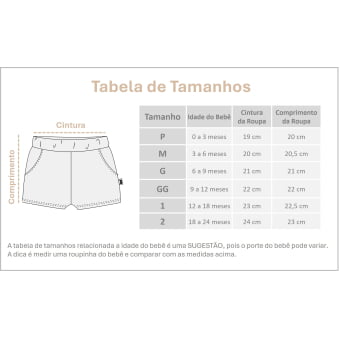 Short Bebê Bolsos Unissex - Cotton Premium Leve - Marinho