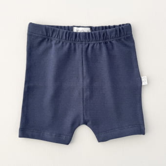 Short Bebê Slim Unissex - Cotton Premium Leve - Marinho