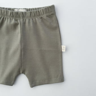 Short Bebê Slim Unissex - Cotton Premium Leve - Verde Oliva