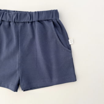Short Infantil Bolsos Unissex - Cotton Premium Leve - Marinho