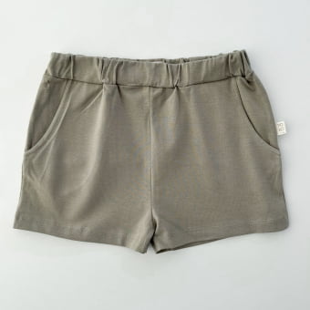 Short Infantil Bolsos Unissex - Cotton Premium Leve - Verde Oliva