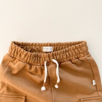 Calça Cargo Kids Moletom - Caramelo