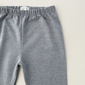 Calça Infantil Slim Unissex - Cotton Premium Leve - Mescla Escuro