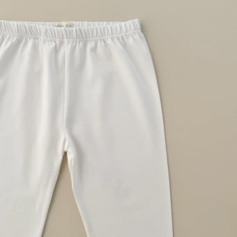 Calça Infantil Slim Unissex - Cotton Premium Leve - Off White