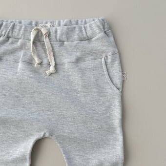 Calça Saruel Infantil com Bolsos Unissex - Algodão Premium - Mescla Claro