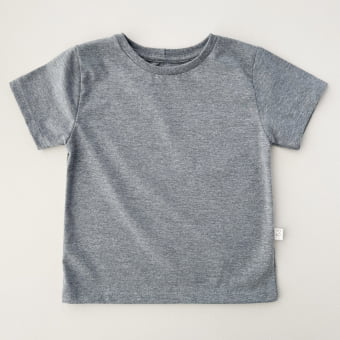 Camiseta Infantil Manga Curta Unissex - Cotton Premium Leve - Mescla Escuro