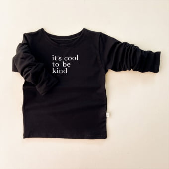 Camiseta KIDS Manga Longa Unissex - IT'S COOL TO BE KIND