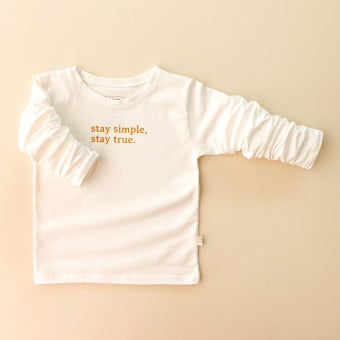 Camiseta KIDS Manga Longa Unissex - STAY SIMPLE STAY TRUE