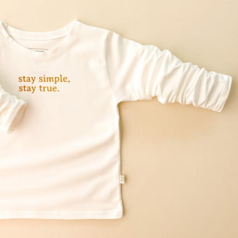 Camiseta KIDS Manga Longa Unissex - STAY SIMPLE STAY TRUE