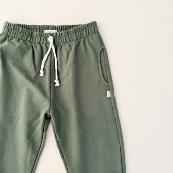 Conjunto Infantil Camiseta Listrado Premium e Calça Molecotton — Marfim e Verde Floresta