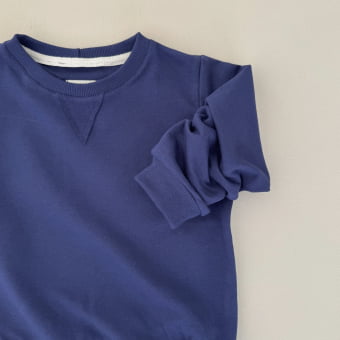 Conjunto Infantil Molecotton Manga Longa - Azul Cobalto