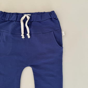 Conjunto Infantil Molecotton Manga Longa - Azul Cobalto