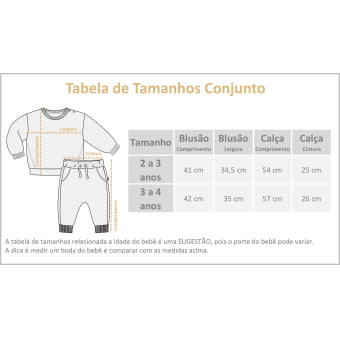 Conjunto Infantil Moletom Peluciado Comfy – Azul Índigo